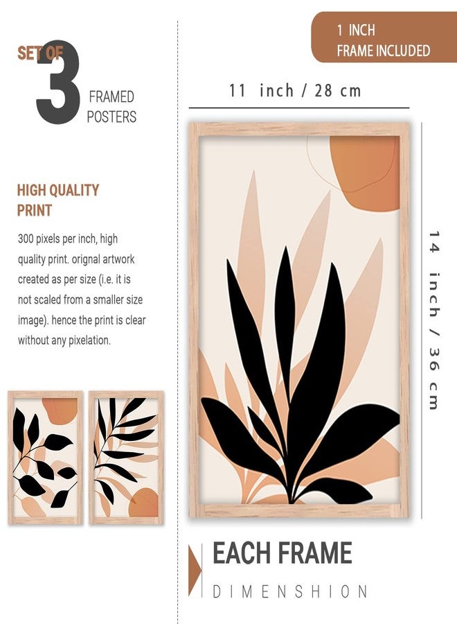 ARTELLY Decorative Wall Painting/Posters For Living Room Home Abstract painting Artwork Wall Decoration Boho Wall Art For Bedroom Framed Wall Decors (11inch x 14inch, Modern Art 4) - Image 2