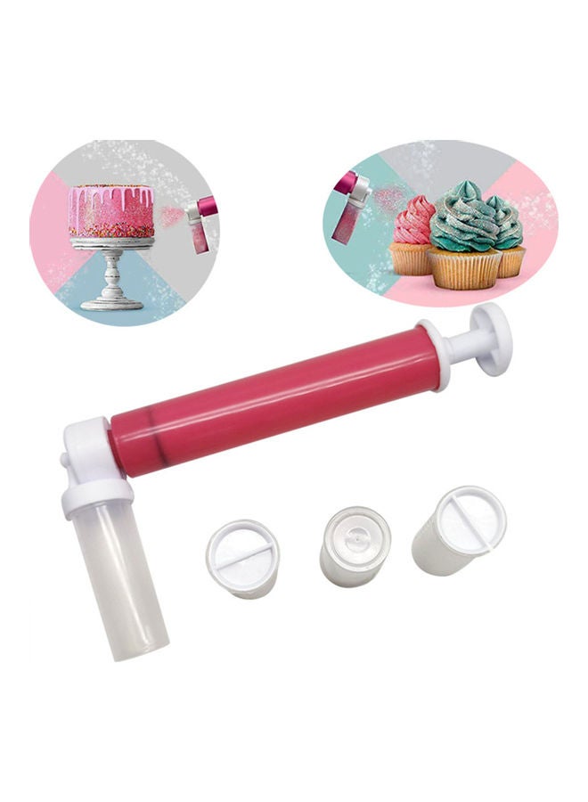 Manual Airbrush For Cake Decoration Red/White - Image 2