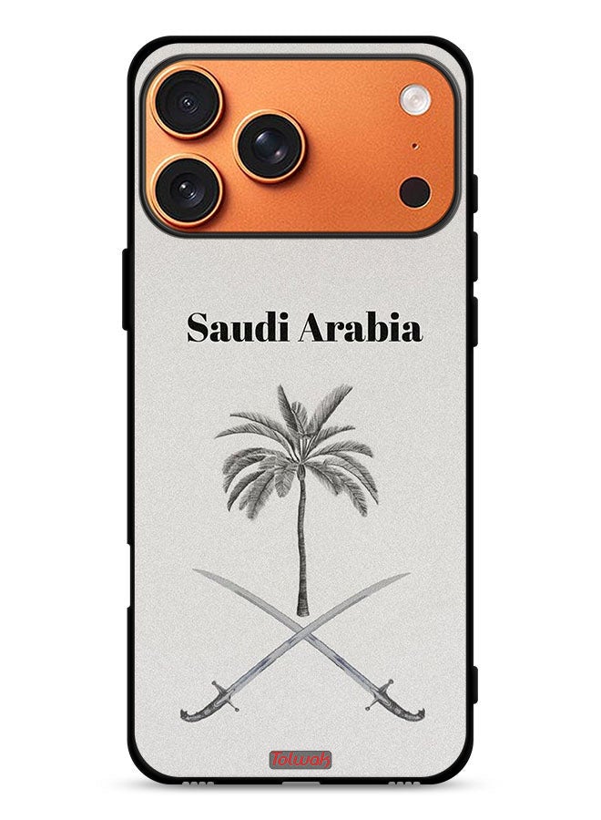 Tolwak Apple iPhone 17 Pro Max Protective Case Cover Kingdom Of Saudi Arabia Sign Art - Image 1