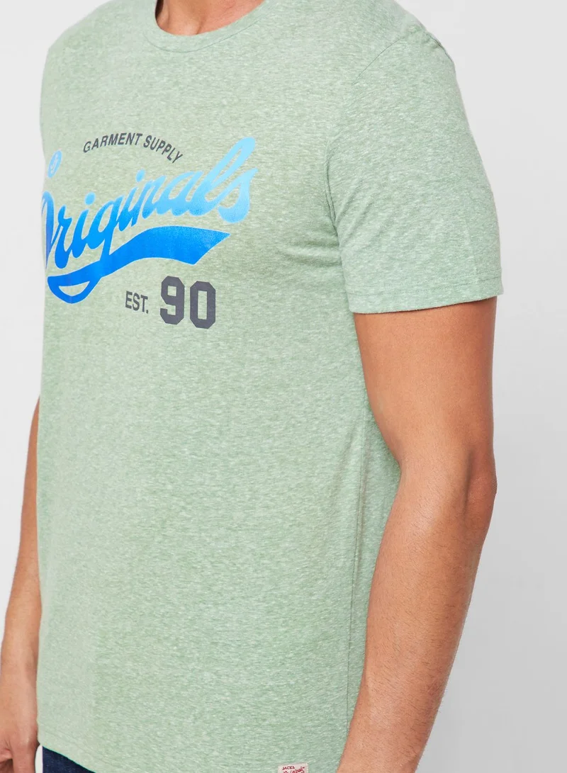 JACK & JONES Summertime Crew Neck T-Shirt