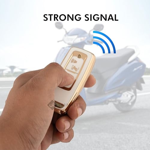SHOPOFLUX TPU Key Cover Compatible with Honda Activa | Dio H-Smart (Pack 2 Black + White) - Image 3