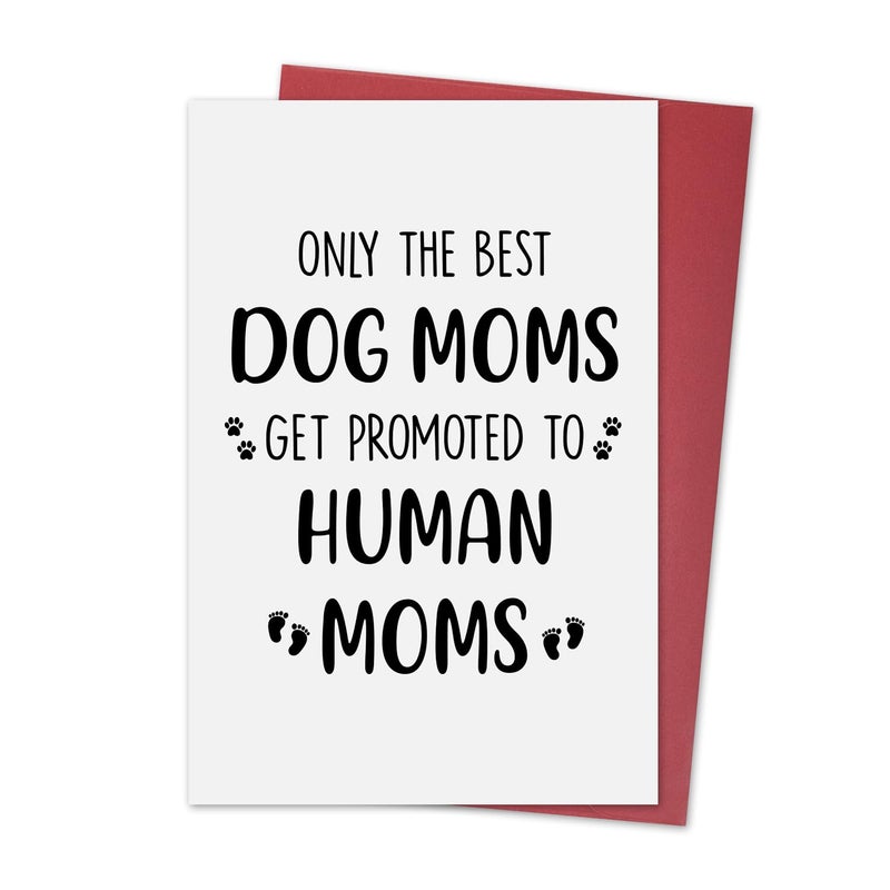 Ithmahco New Mom Gifts For Pregnant Women  First Mothers Day Card  Funny Dog Mom Card Pregnancy Gift For Expecting Moms  Mother To Be Gift For First Time Moms  Congrats On Pregnancy Present For Wife Friend Sister - Image 1