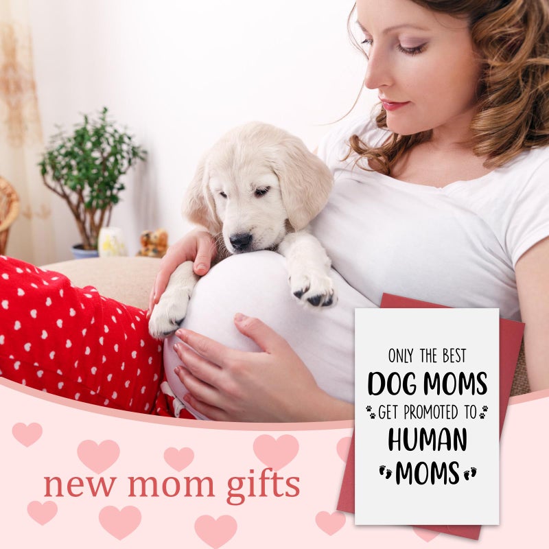 Ithmahco New Mom Gifts For Pregnant Women  First Mothers Day Card  Funny Dog Mom Card Pregnancy Gift For Expecting Moms  Mother To Be Gift For First Time Moms  Congrats On Pregnancy Present For Wife Friend Sister - Image 3