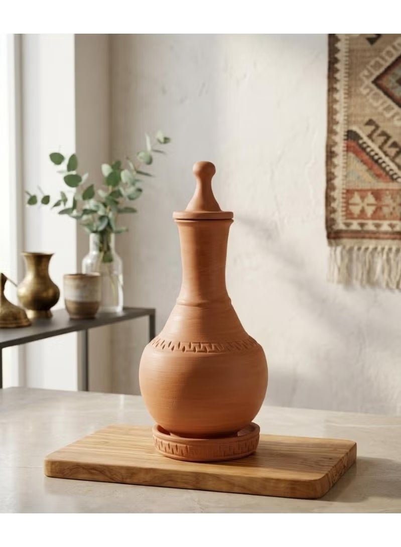 Natural clay cup with a base – an elegant traditional touch - Image 1