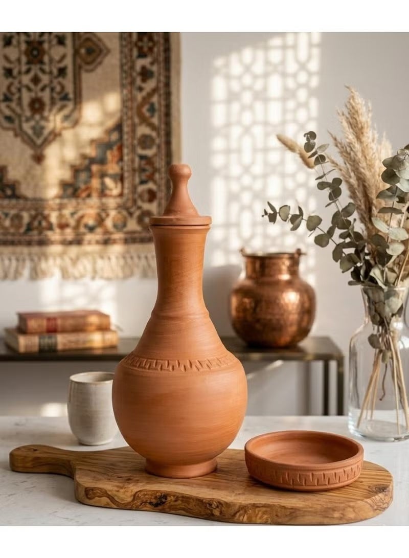 Natural clay cup with a base – an elegant traditional touch - Image 2