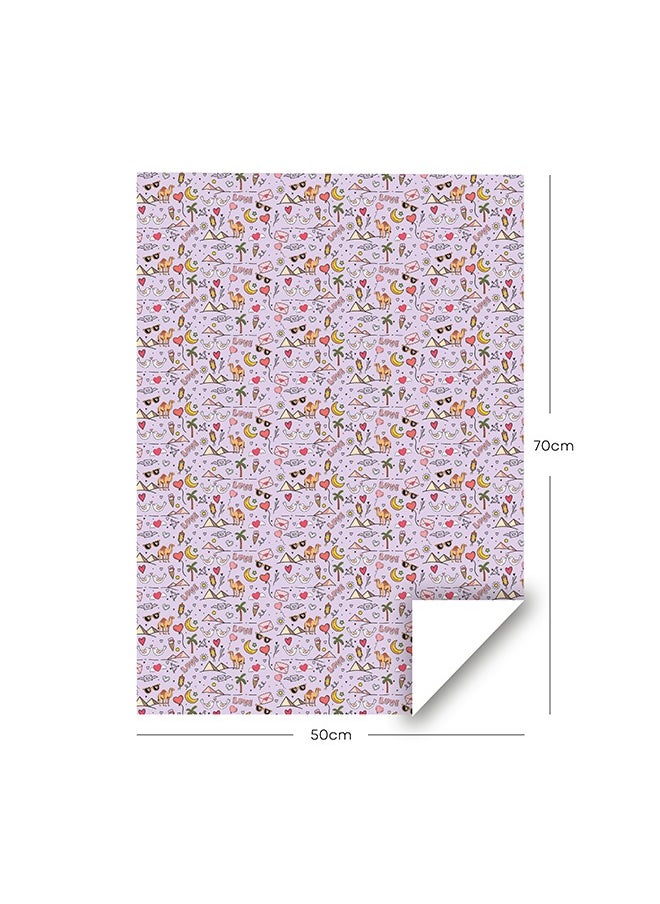 Share the Love Love, Arabic Theme Wrapping Paper (Pack of 4)  - Image 2