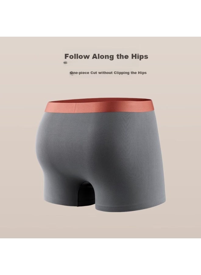 Good Man Visit Men's Ice Silk Cool Feeling Men's Underwear Antibacterial Underwear Head Boutique High-end Underpants Plus Size Loose Wide-angle Short Underwear - Image 3