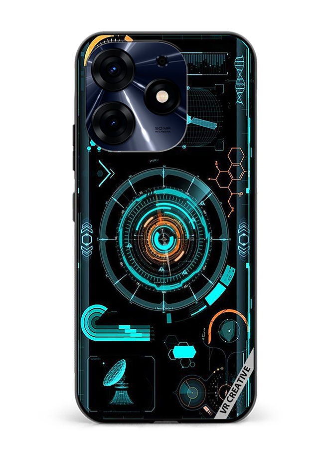 VR CREATIVE Protective Case Cover For Tecno Spark 10 Pro Tumbler Design Multicolour - Image 1