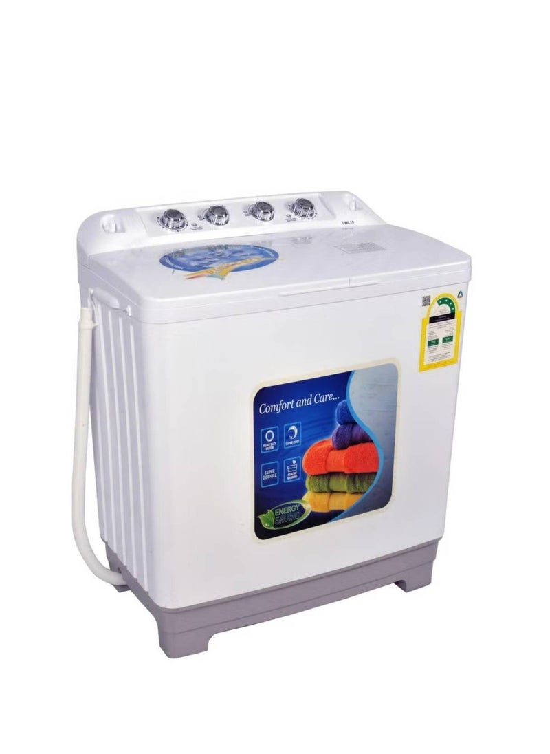 Generic Twin Tub Washing Machine 5KG DW50 White  - Image 2