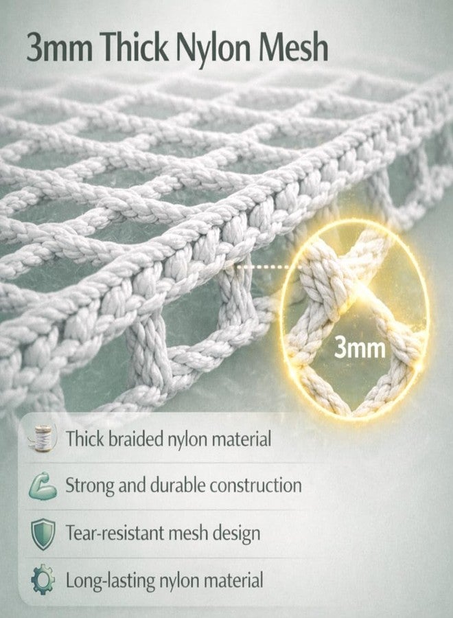 VAYINATO Aquarium Protective Mesh Net Cover - Nylon Rope Fish Tank Jump Guard Lid | Breathable Escape Prevention Net for Fish, Turtle & Reptile Tanks | DIY Stretchable Aquarium Cover (45 * 24) - Image 5
