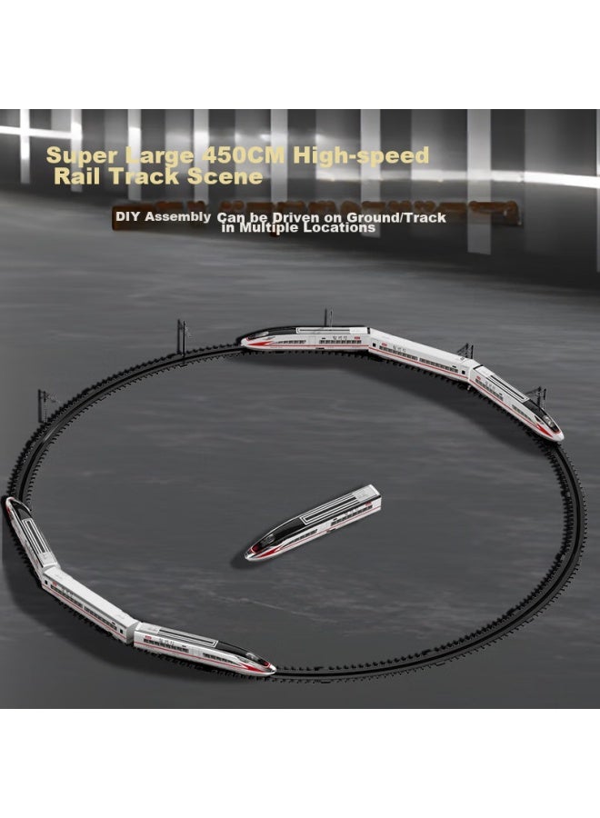 Kakabel Kakabei Children's Alloy High-speed Rail Toy Train Fuxing Model Track Car, Boys' Electric Train, New Year's Gift Box - Image 5
