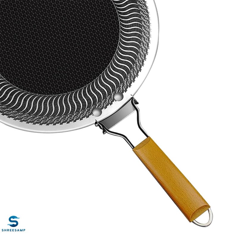 SHREESAMP SHREESAMP Koren Cookware Versatile Single-Handle Korean BBQ Cooking Pot and Grill Pan for Barbecue Meat Cooking, Ideal for Camping, Outdoor Gatherings, and Home Use  - Image 4