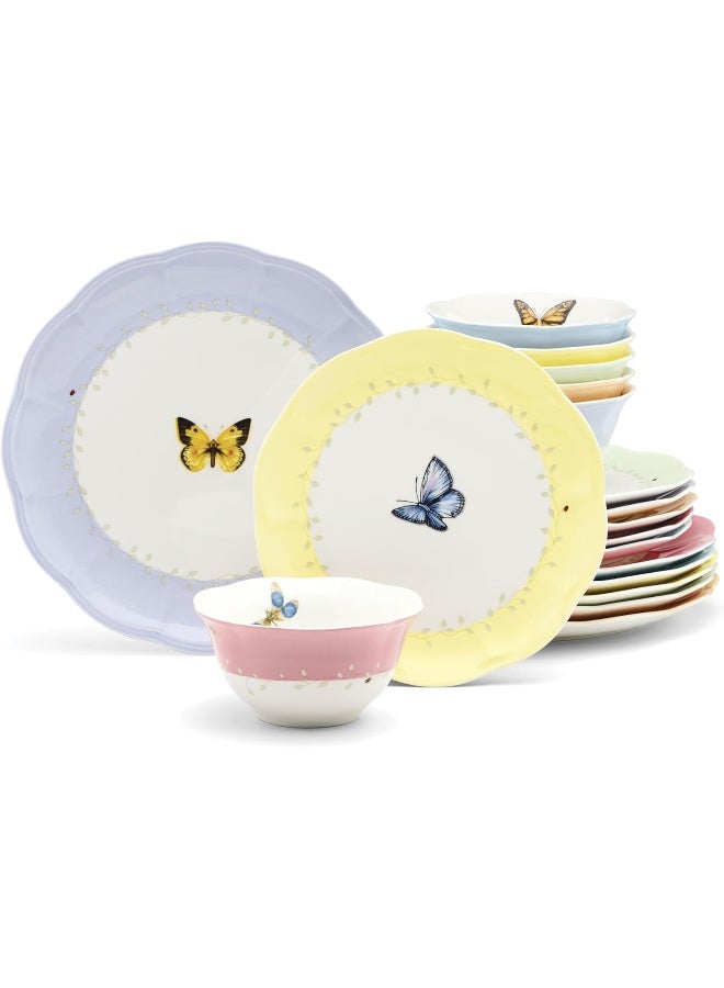 Lenox 897801 Butterfly Meadow Colors 18Piece Dinnerware Set - Image 1