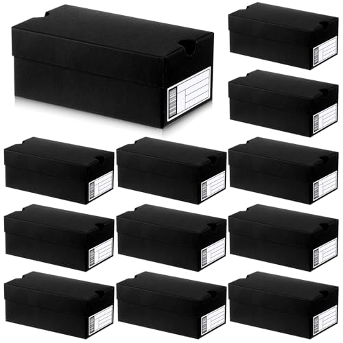Fullhawl 12 Sets Mini Sneaker Boxes for Party Favors Mini Shoe Gifts Boxes 47 x 25 x 2 Inch Sports Small Gift Case with Editable Label for Candies Cookies Snacks - Image 1