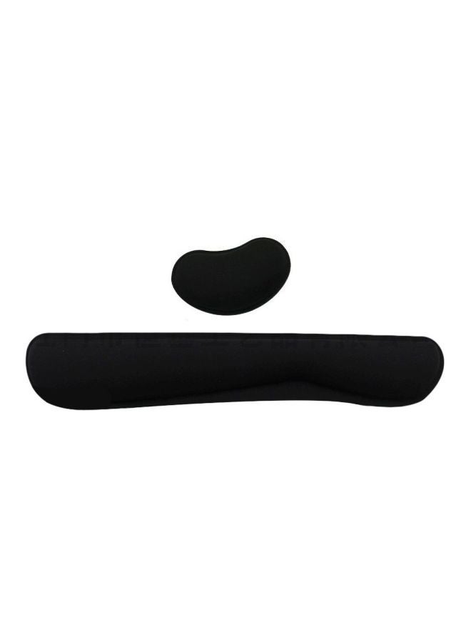 NIBEMINENT 2-Piece Wrist Rest Pad Set Black  - Image 1