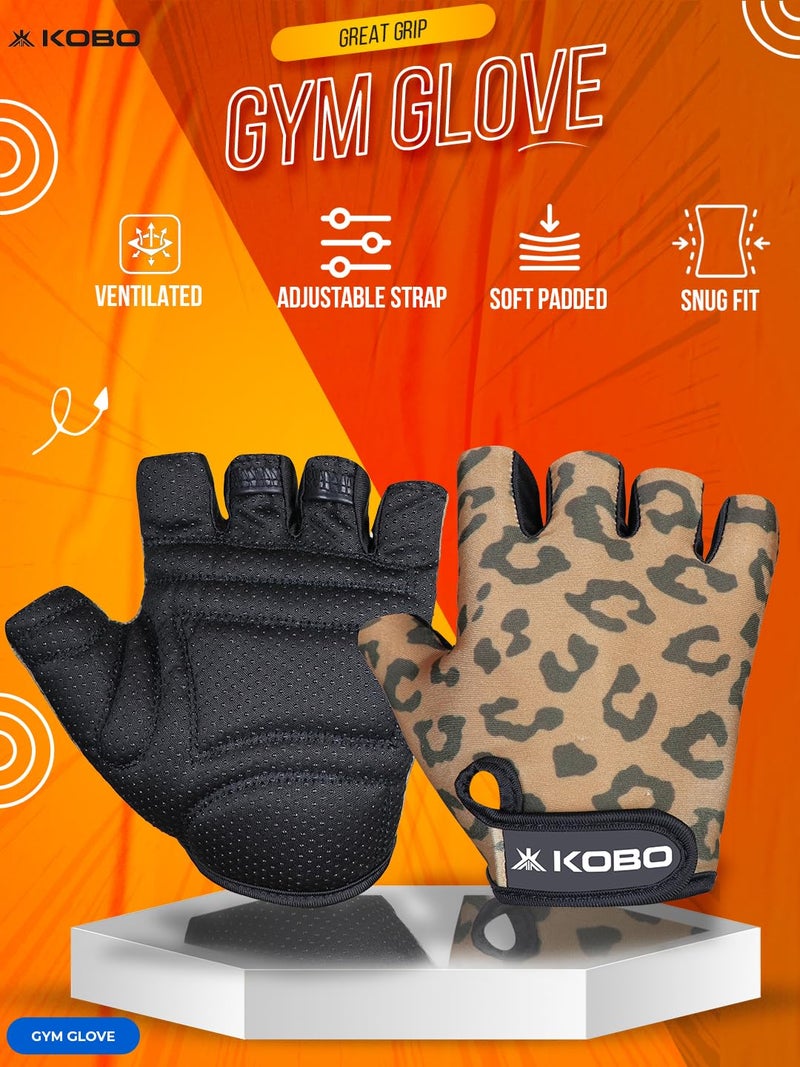 Kobo WTG-67 Weight Lifting Gym Gloves Hand Protector for Fitness Training - Image 2