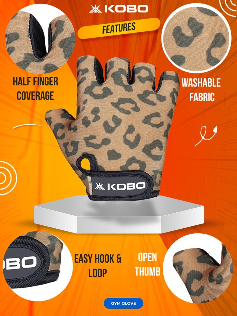 Kobo WTG-67 Weight Lifting Gym Gloves Hand Protector for Fitness Training - Image 4