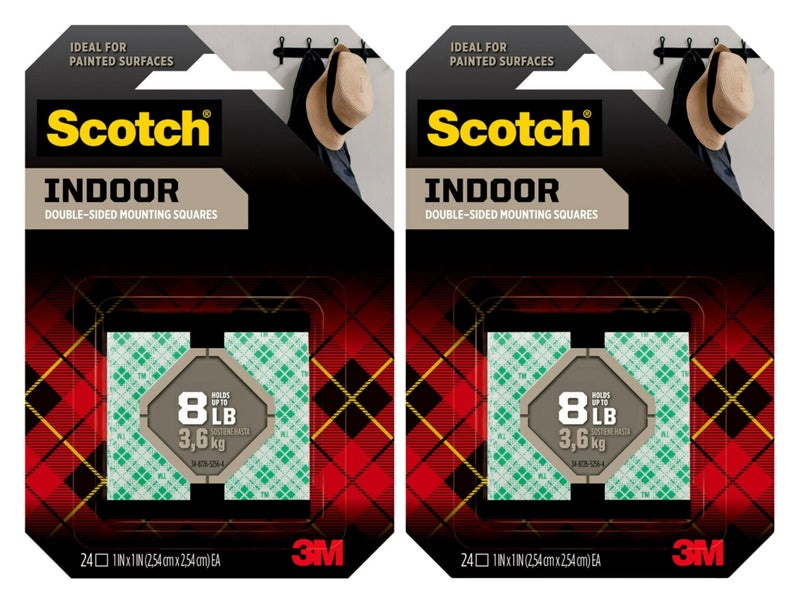 3M Scotch 311DC Heavy Duty 1-Inch Mounting Squares, 48 Squares (2 Sets) - Image 1