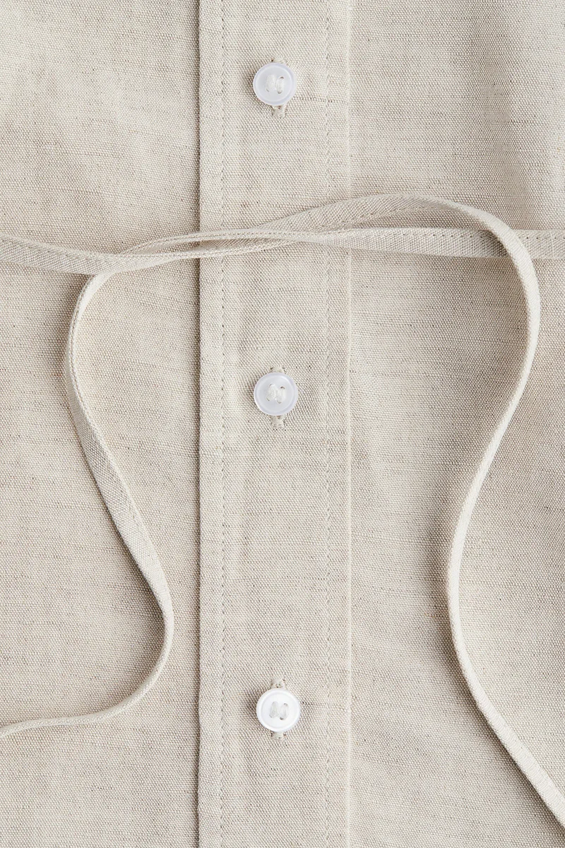 H&M MAMA Before &amp; After Linen-blend shirt