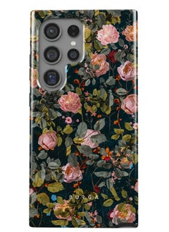 BURGA BURGA Phone Case Compatible with Samsung Galaxy S24 Ultra Mobile Phone Case Hybrid 2 Layer Hard Shell Silicone Protective Case Bloomy Garden Vintage Scratch Resistant Shockproof Cover  - Image 1
