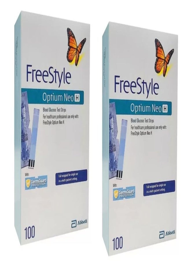 انمول شرائط اختبار نسبة السكر في الدم أنمول أبوت فري ستايل أوبتيوم نيو إتش، 200 شريط - Image 3