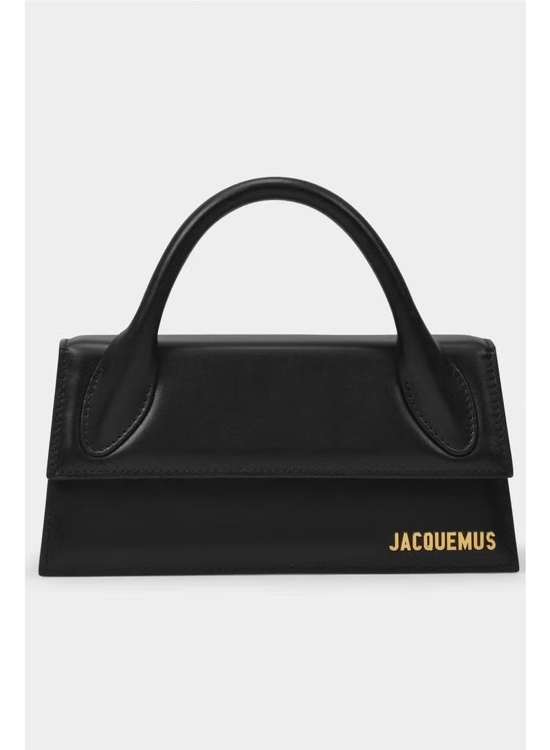 JACQUEMUS Le Chiquito Long Handbag Tote Bag Leather Flap Long With Crossbody Strap. - Image 1