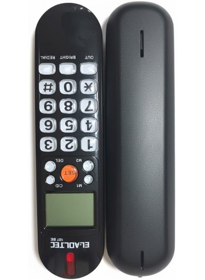 EL-Adl.Tec EL-Adl Tec Corded Landline Telephone 107BE - Black - Image 3