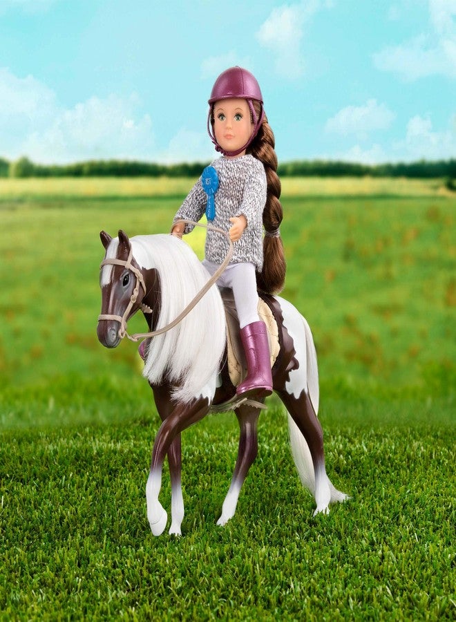 Lori - White & Brown 6-Inch Pinto Toy Horse for Mini Doll - Animal & Accessories - Play Set for Kids - 3+ Years - Image 2