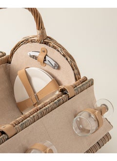 Homez Willow Picnic Basket 26 Pcs Set for 4 Person  - Image 3