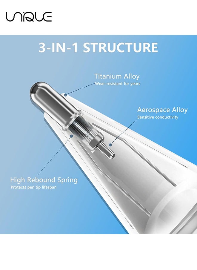 Unique 8 Pcs Replacement Tips for Apple Pencil 2nd Gen & 1st Gen - Apple Pencil Spare No Wear Out Fine Point Precise Control Tip - Plastic Tips/Metal Tips  - Image 3