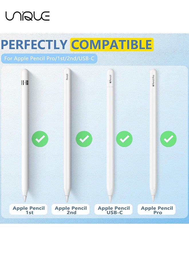 Unique 8 Pcs Replacement Tips for Apple Pencil 2nd Gen & 1st Gen - Apple Pencil Spare No Wear Out Fine Point Precise Control Tip - Plastic Tips/Metal Tips  - Image 2