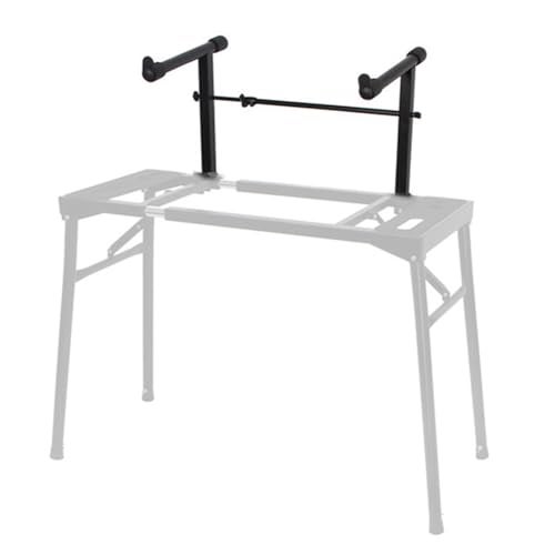 Gaderth Universal Second Tier for Keyboard Stand, Adjustable Width Keyboard Stand Extension Adapter, Second Tier for Electronic Piano, Keyboard Stand Rack Holder Music Instrument Accessories - Image 1