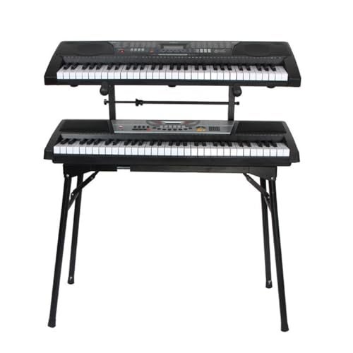 Gaderth Universal Second Tier for Keyboard Stand, Adjustable Width Keyboard Stand Extension Adapter, Second Tier for Electronic Piano, Keyboard Stand Rack Holder Music Instrument Accessories - Image 5