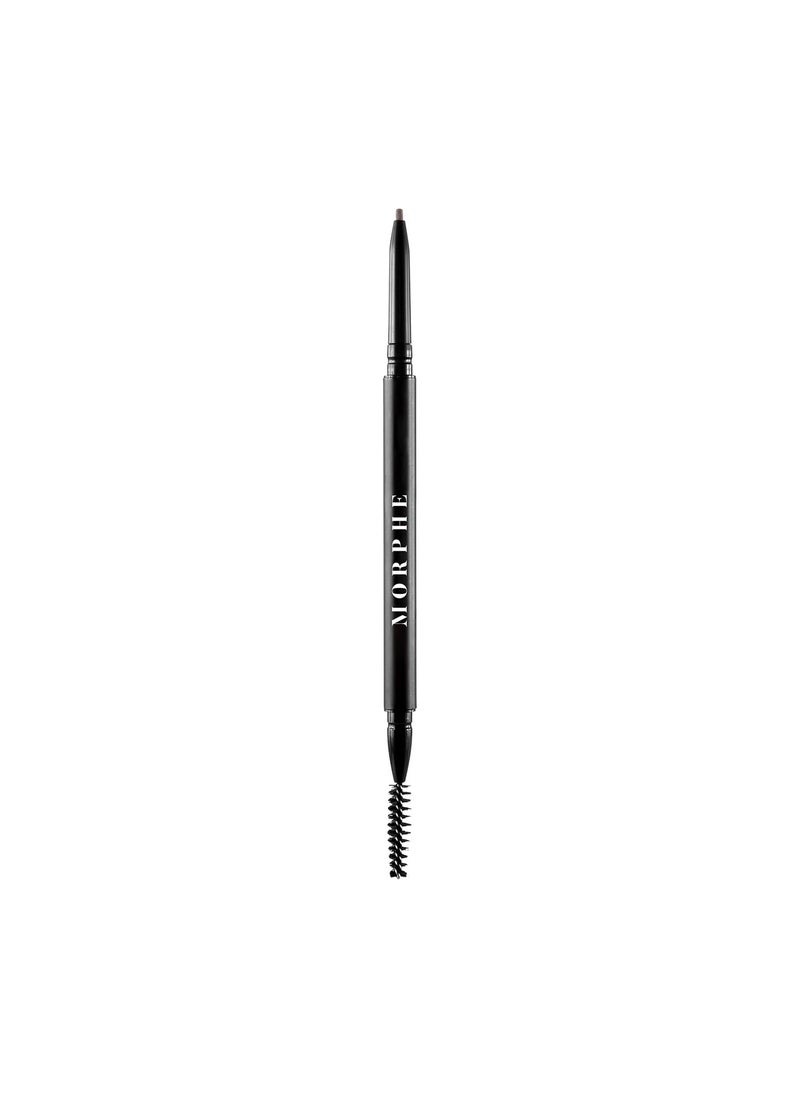 Morphe Micro Dual Eyebrow Pencil  DualEnded Brow Pencil Featuring a Retractable UltraPrecise Pointed Tip  Richly Pigmented SmoothGliding LongLasting Wax Formula  Java 0003 oz
