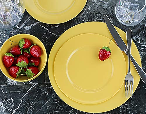 Reston Lloyd Calypso Basics by Reston Lloyd Melamine Dinner Plate, Set of 6, Lemon - Image 5