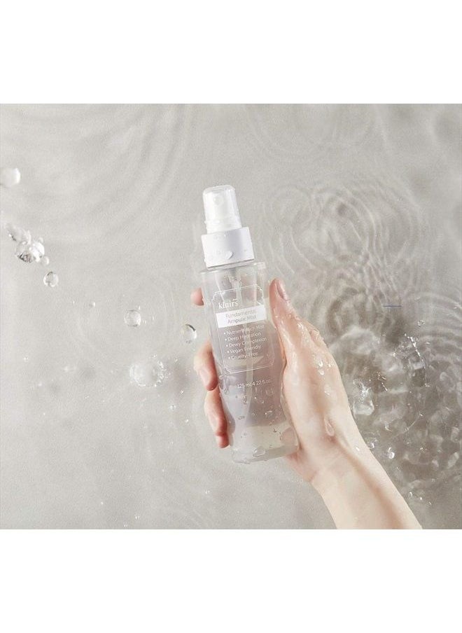 DearKlairs - Fundamental Ampule Mist 4.22 Fl Oz, all skin types, ampule in a bottle, face toner spray, composed of green tea water - Image 1