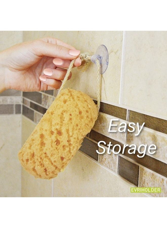 EvriHolder Foam Body Sponge for Exfoliating Large Scrubber for a Relaxing Shower or Bath, Pack of 2  - Image 3