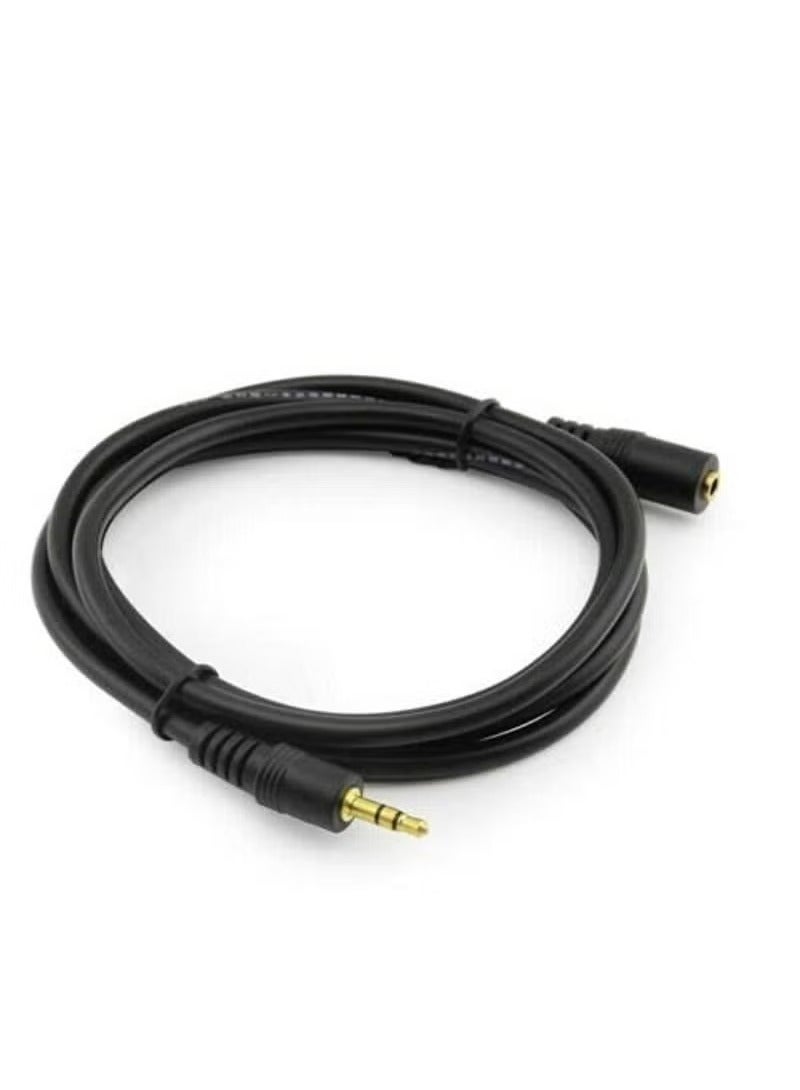 TIGER 3.5mm Aux Jack Audio Extension Cable, Male to Female, Adapter for Headphone or Smartphone Cable - Image 1