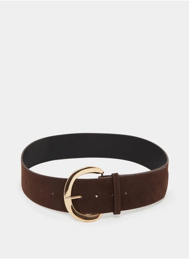ستايلي Styli Wide Tangle Buckle Belt