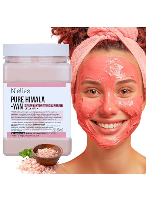 Nielies - Nielies Jelly Mask, Facial Skin Care- Peel-Off Jelly Mask Set, Jelly Mask For Facials, Face Mask For Instant Hydration, Vegan Peel Off Face Mask, For Cleaning, Calming (Pure Himala Yan) - Image 1