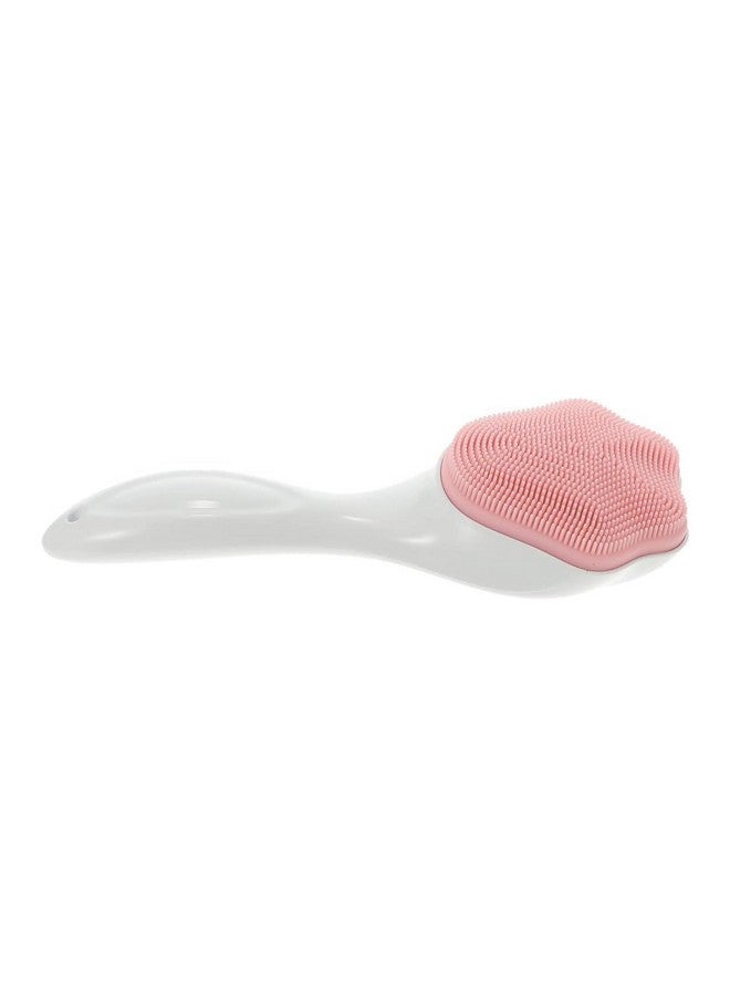 ATETO Soft Silicone Face Cleansing Brush Manual Cleansing Brushes For Exfoliating Blackhead Scrubber & Remover Soft Bristles Brush For Massage (Pack of 1,Multicolor) - Image 1
