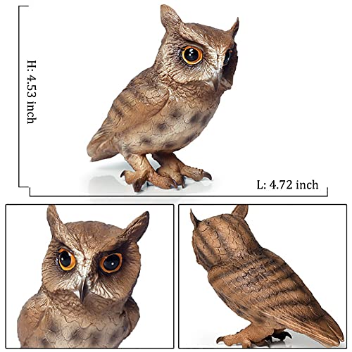 DOYIFUN Simulated Owl Model Figure Toy Realistic Owl Animal Figurines Collection Playset Home Decor Science Educational Props Toys - Image 5