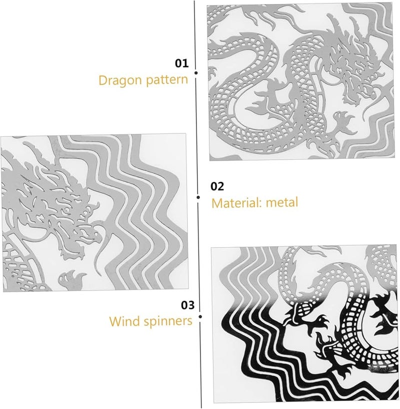 كابيلوك 3D دوارة الرياح المعلقة للخارج مع ضوء LED لتراس الحديقة والمرج - Image 4