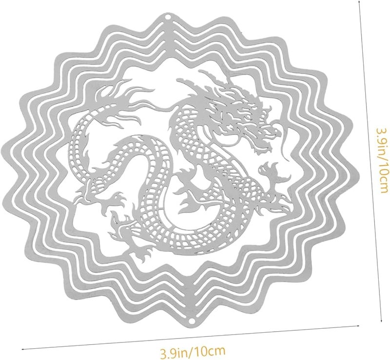 كابيلوك 3D دوارة الرياح المعلقة للخارج مع ضوء LED لتراس الحديقة والمرج - Image 2