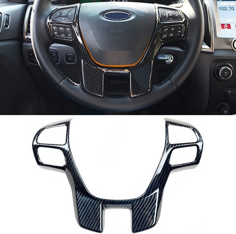 Wivplex Carbon Fiber Steering Wheel Cover Trim for Ford - Image 4