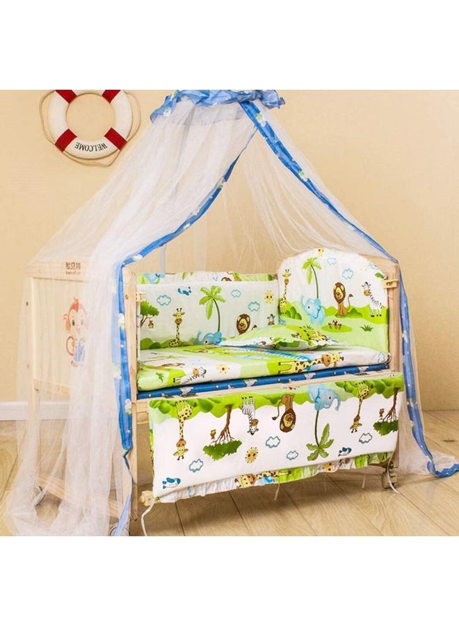 NIBEMINENT Floor-Standing Mosquito Net with 3D Protective Big Space Polyester White 35 x 160cm - Image 2