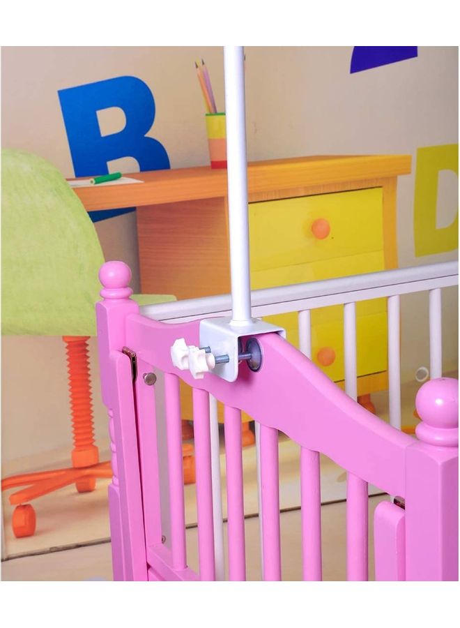 NIBEMINENT Floor-Standing Mosquito Net with 3D Protective Big Space Polyester White 35 x 160cm - Image 5