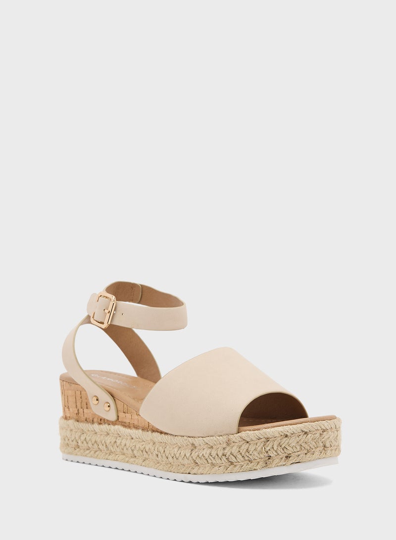 GLAMOROUS Casual Ankle Strap Espradrilles - Image 2