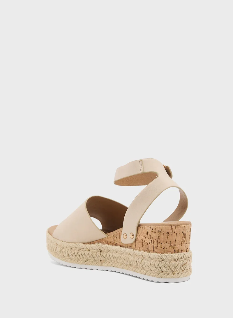 GLAMOROUS Casual Ankle Strap Espradrilles
