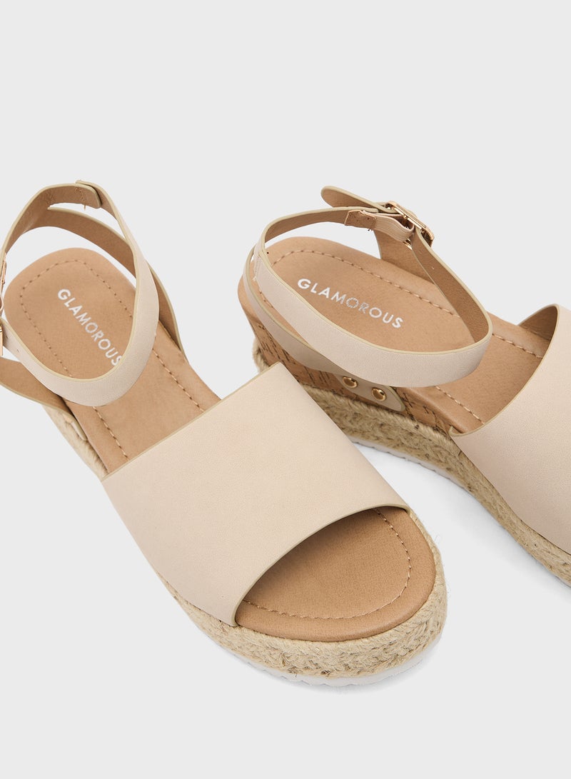 GLAMOROUS Casual Ankle Strap Espradrilles - Image 4